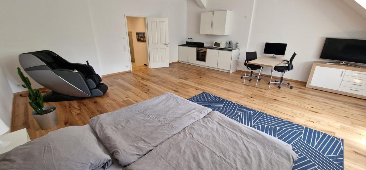 Apartment Mit Parkblick & Massagestuhl Leipzig Dış mekan fotoğraf